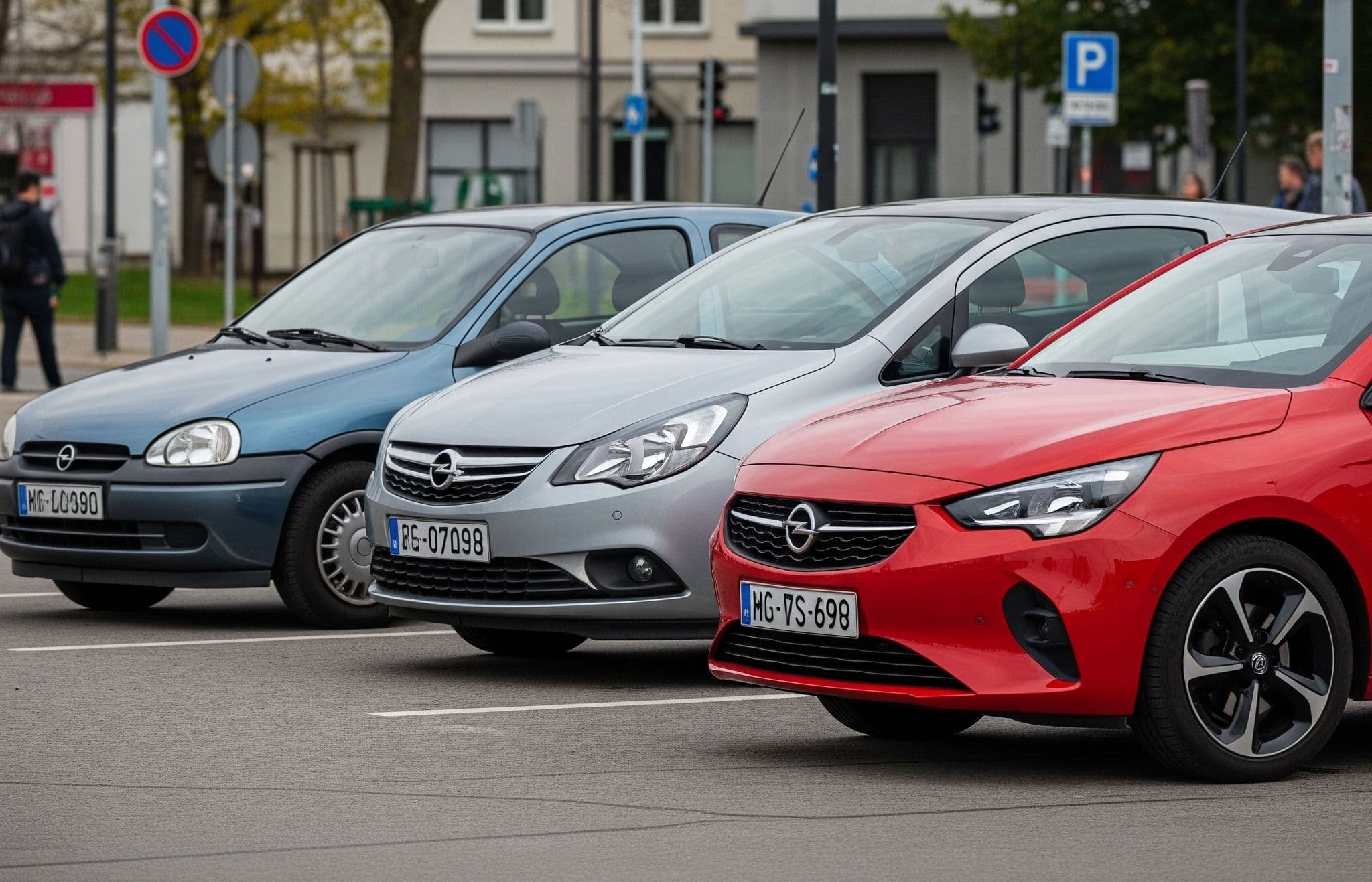 Drie generaties Opel Corsa