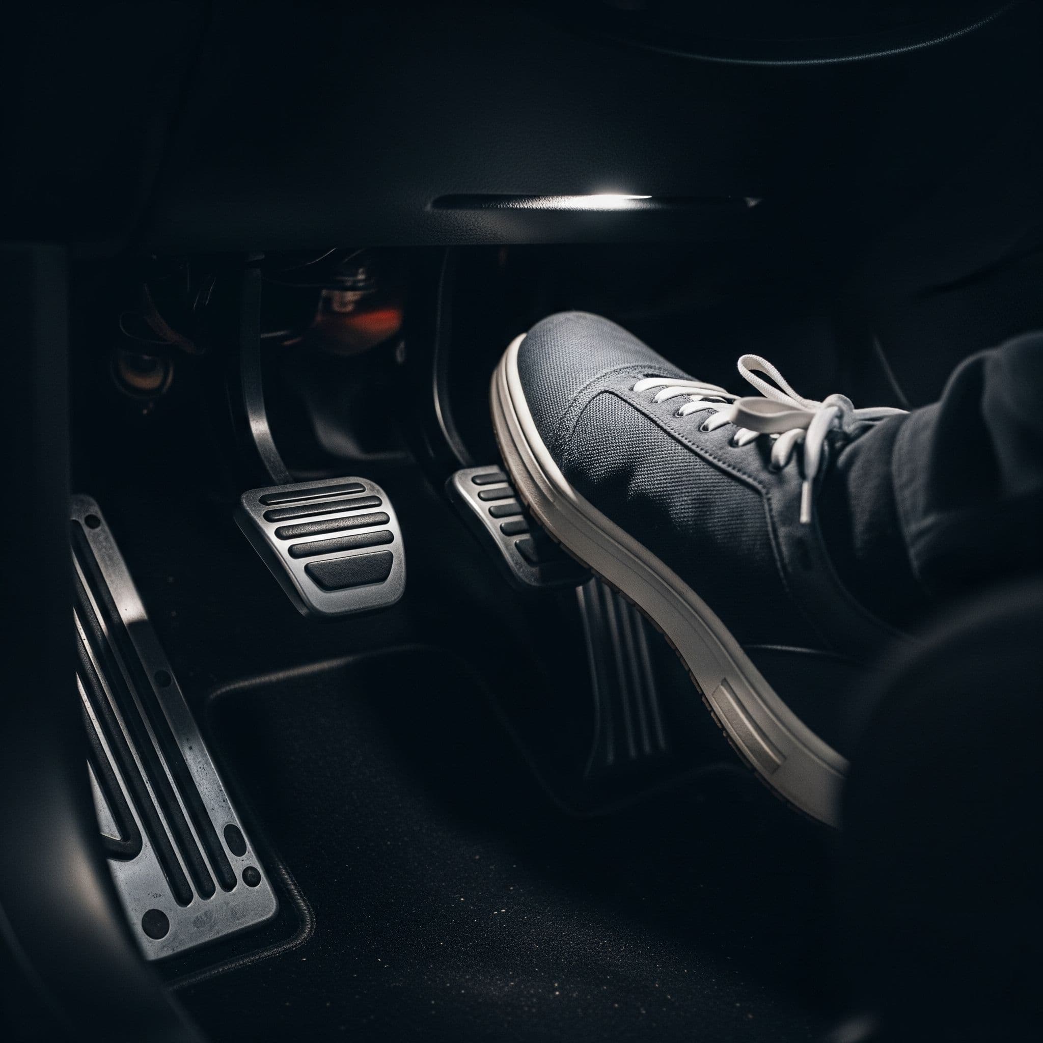 Remmen in auto